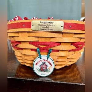 Longaberger popcorn basket.